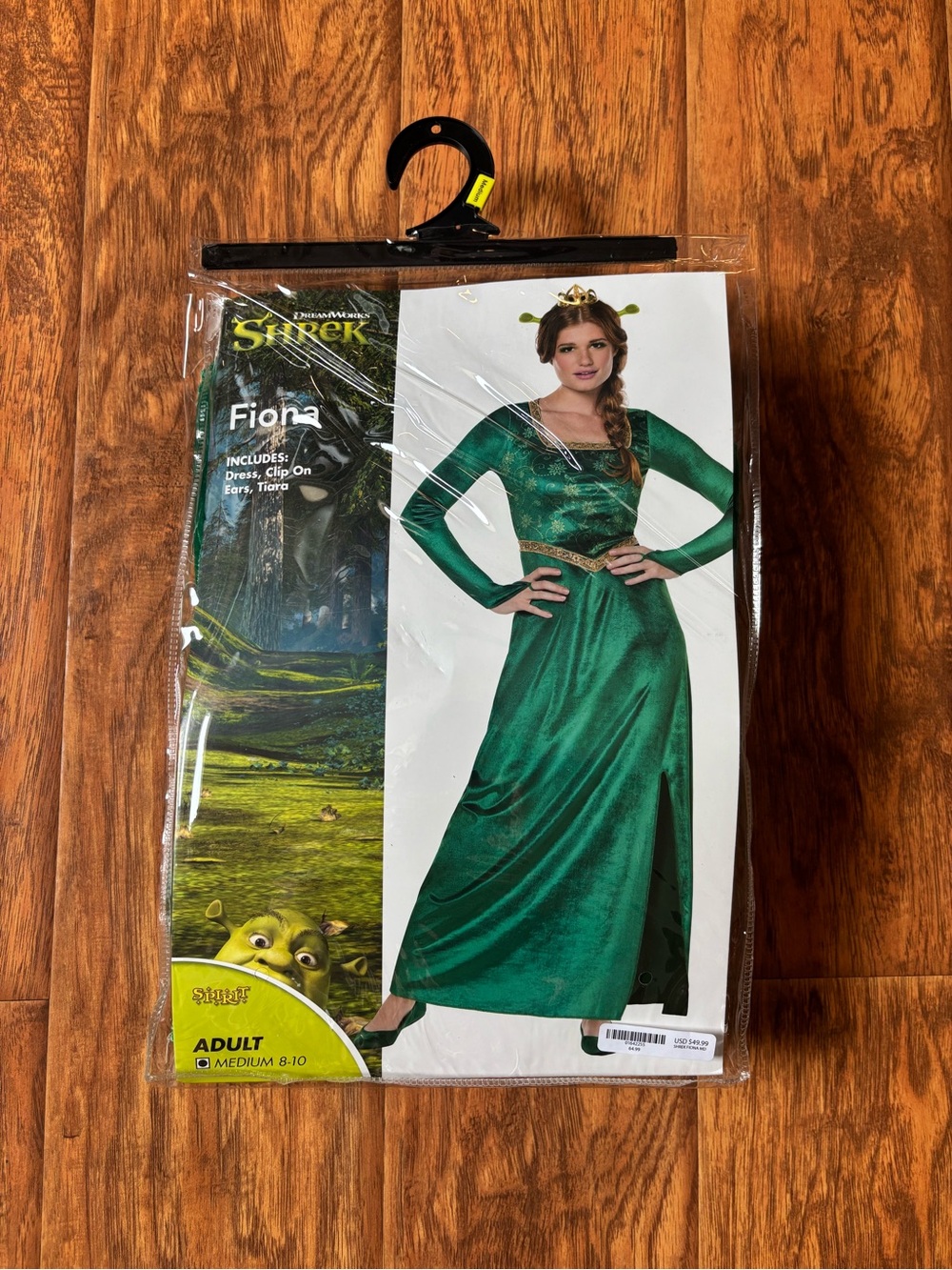 Shrek Fiona Adult Costume Medium 8-10
